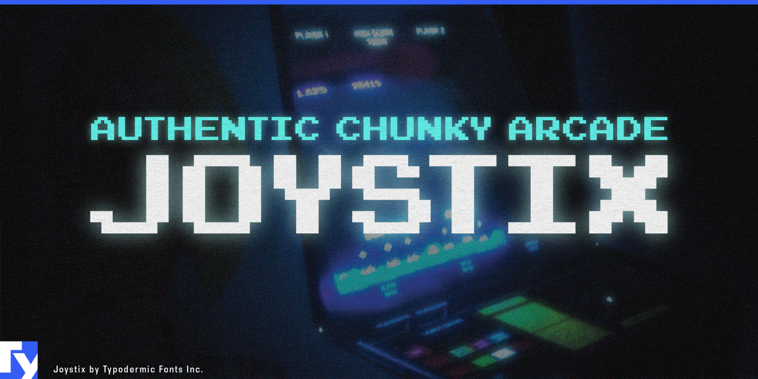 Joystix Font Poster #1