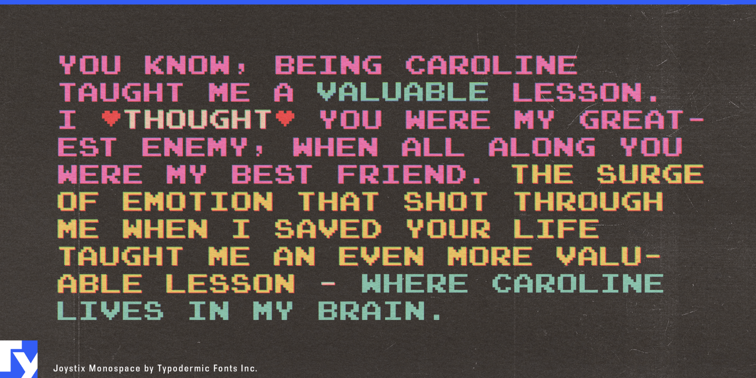 Joystix Font Poster #1