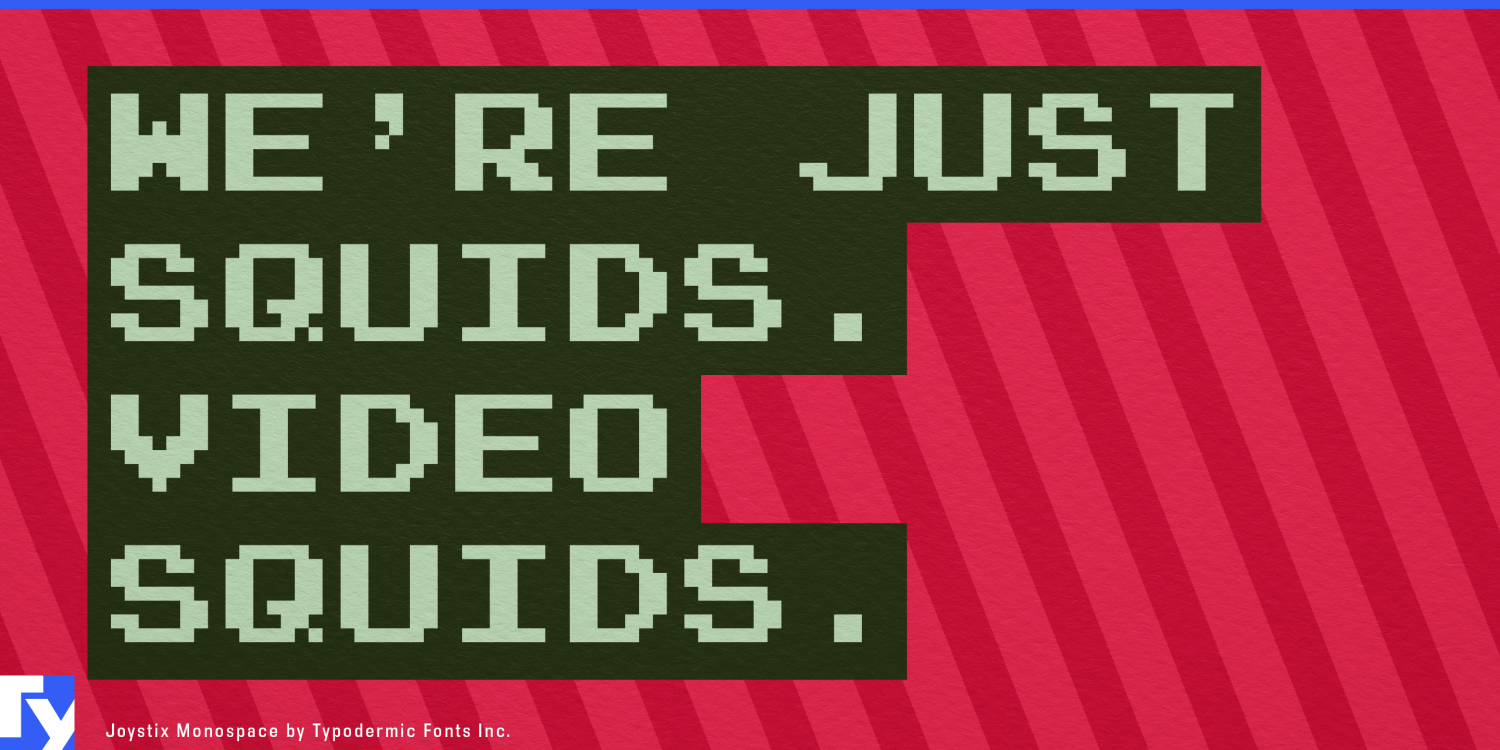 Joystix Font Poster #1