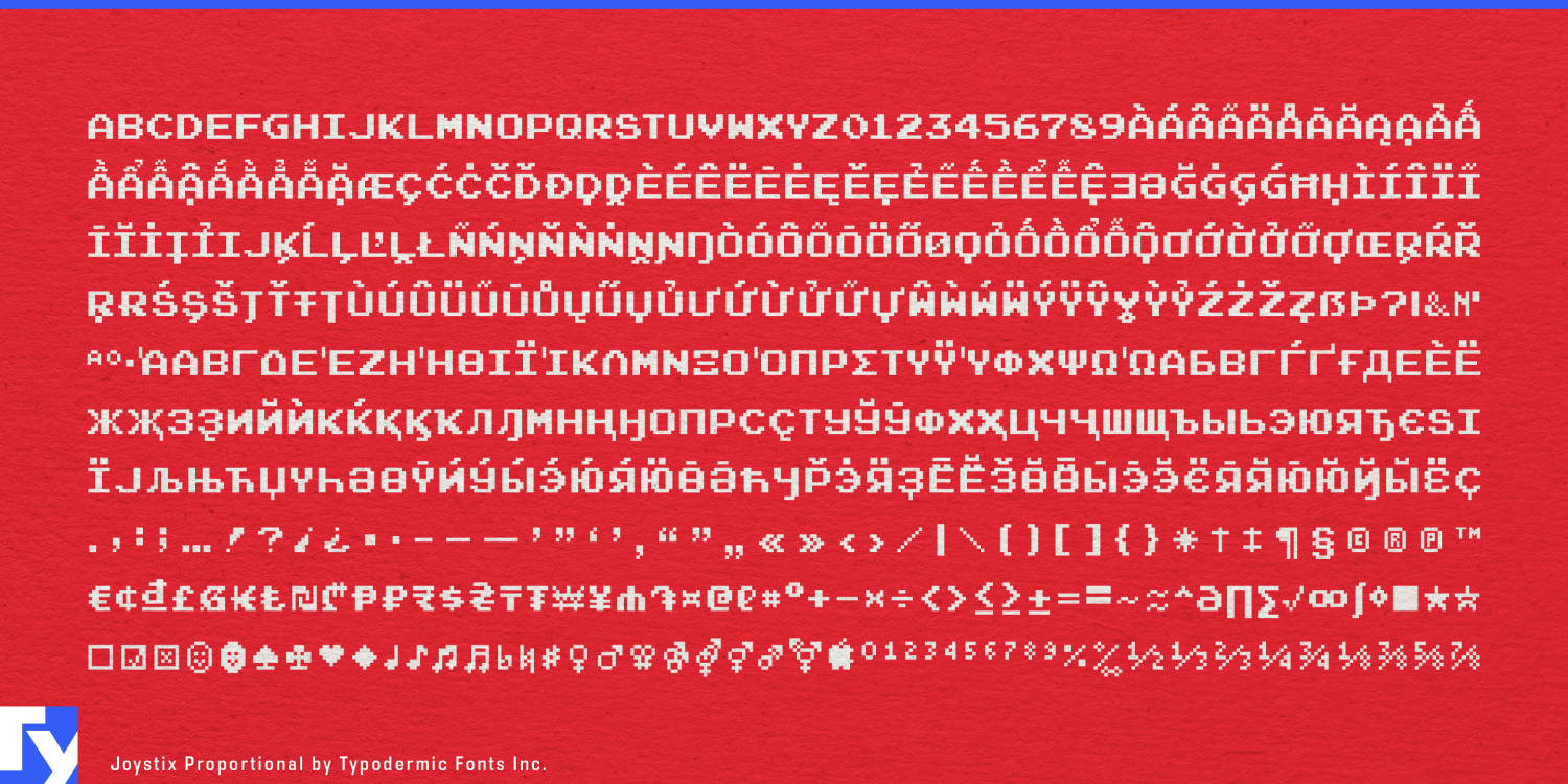 Joystix Font Poster #1