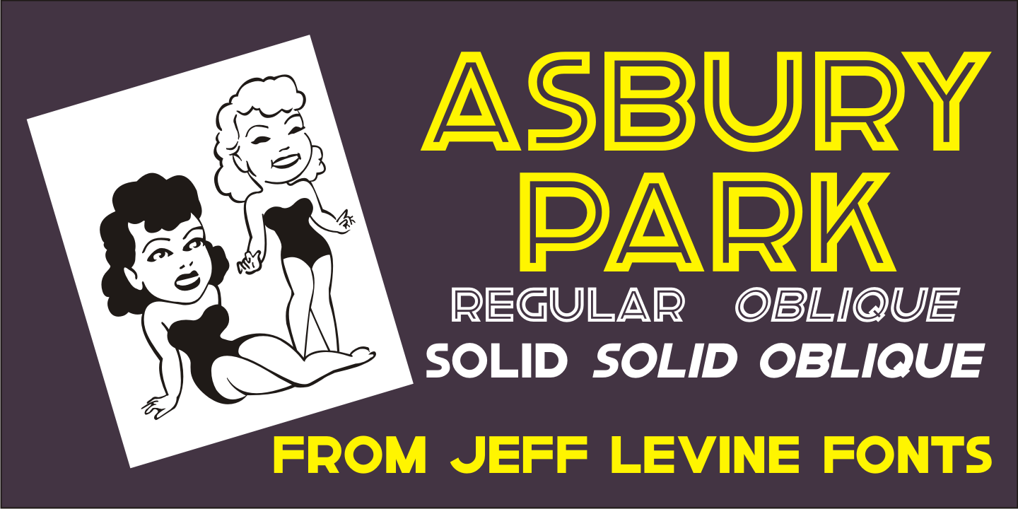Asbury Park Font Poster #1