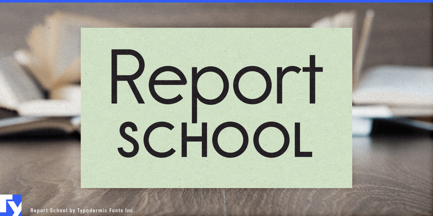 Report School Font Poster #1