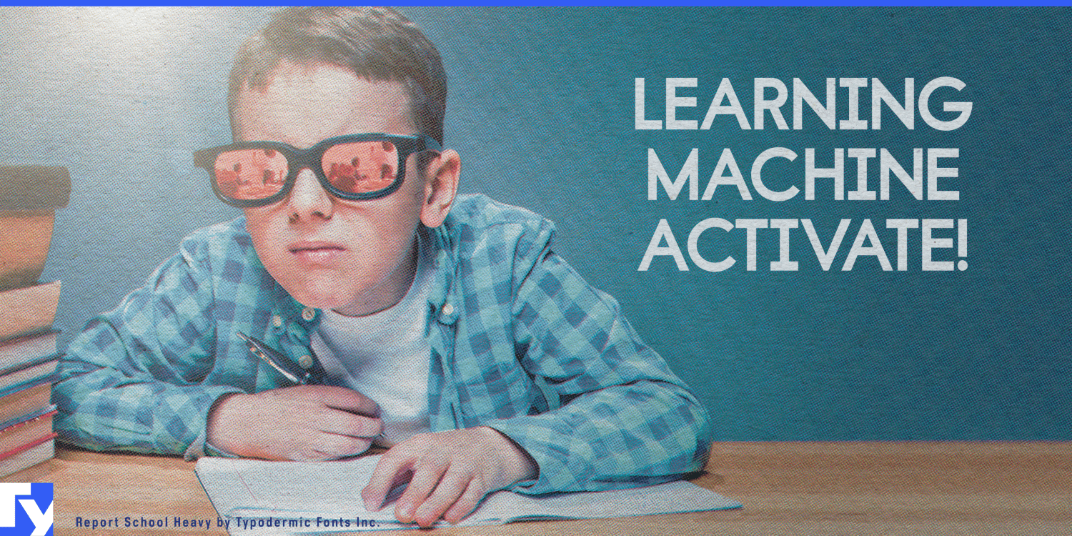 Report School Font Poster #1