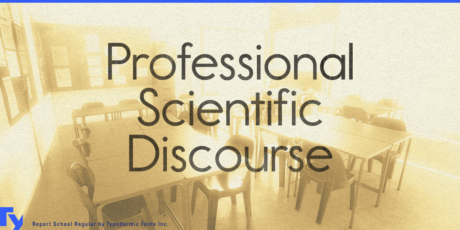 Report School Font Poster #1