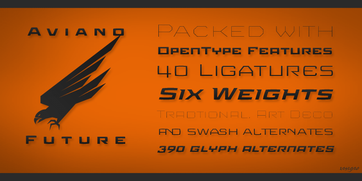 Aviano Future Font Poster #1