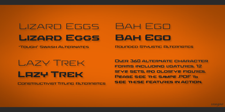 Aviano Future Font Poster #1