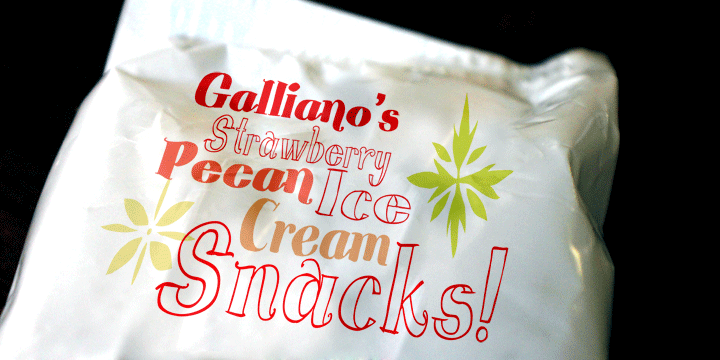 Blue Goblet Serif Font Poster #4