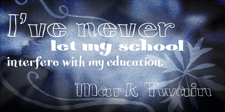 Blue Goblet Serif Font Poster #6