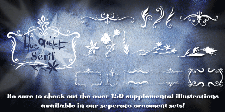 Blue Goblet Serif Font Poster #7