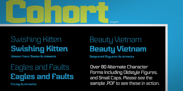 Cohort Font Poster #1