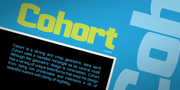 Cohort Font Poster #1