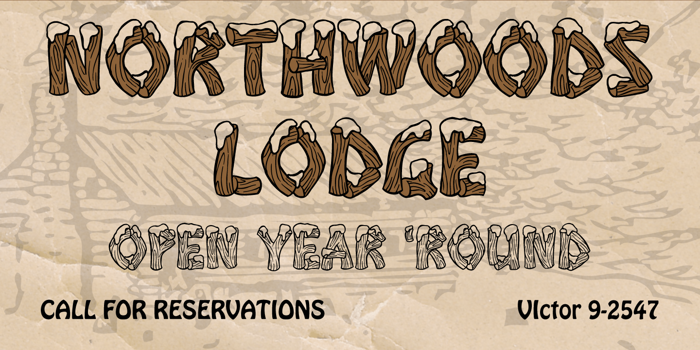 Timbrrr Fill & Ends Font Poster #1