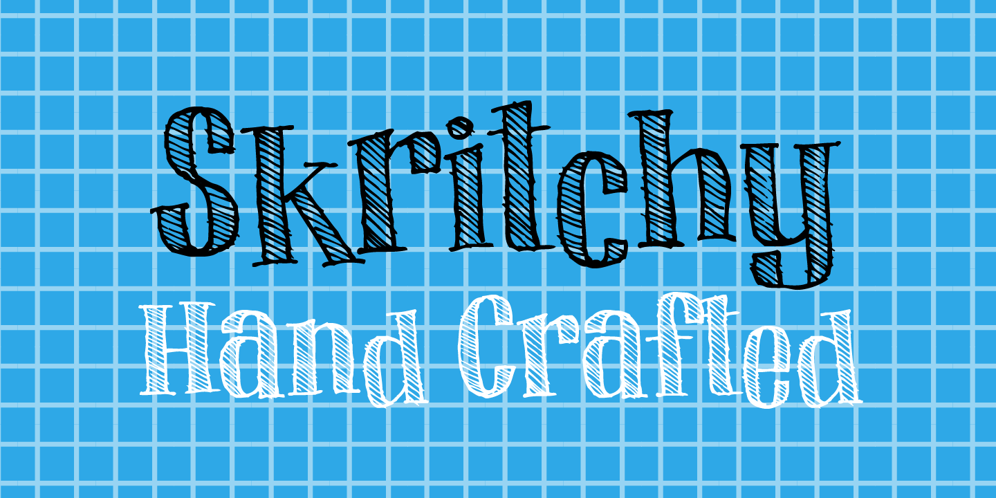 Skritchy Font Poster #1