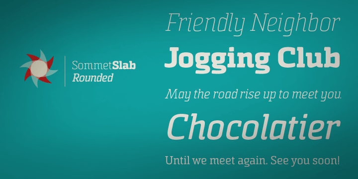 Sommet Slab Rounded Font Poster #1