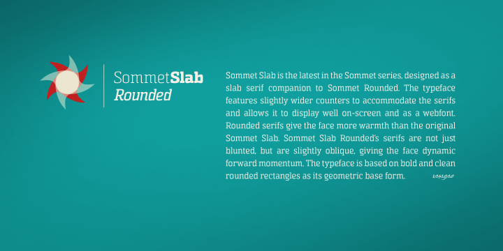Sommet Slab Rounded Font Poster #1