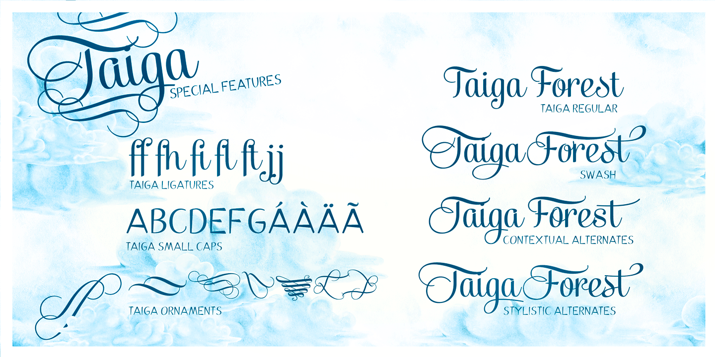 Taiga Font Poster #1