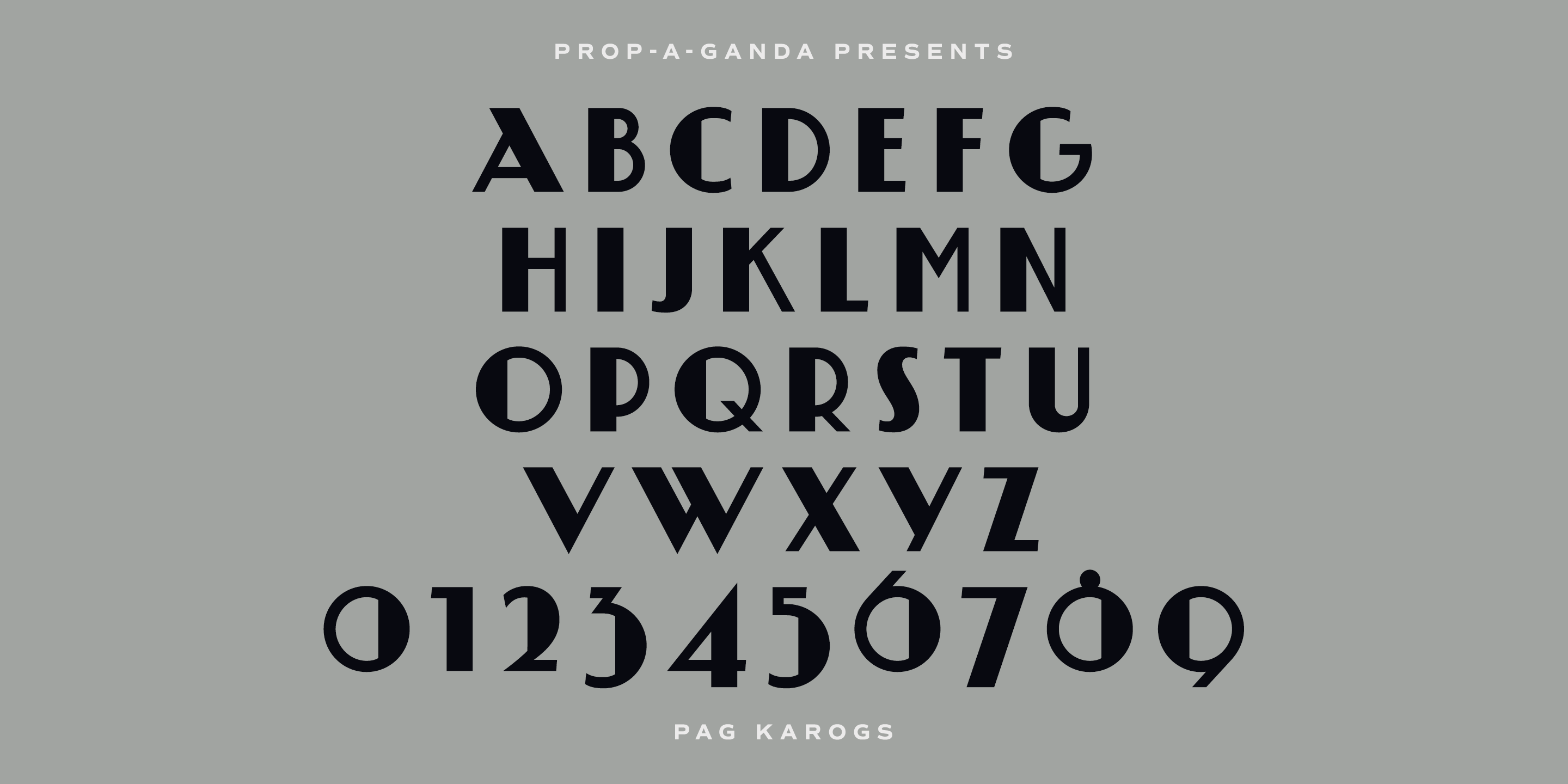 PAG Karogs Font Poster #1
