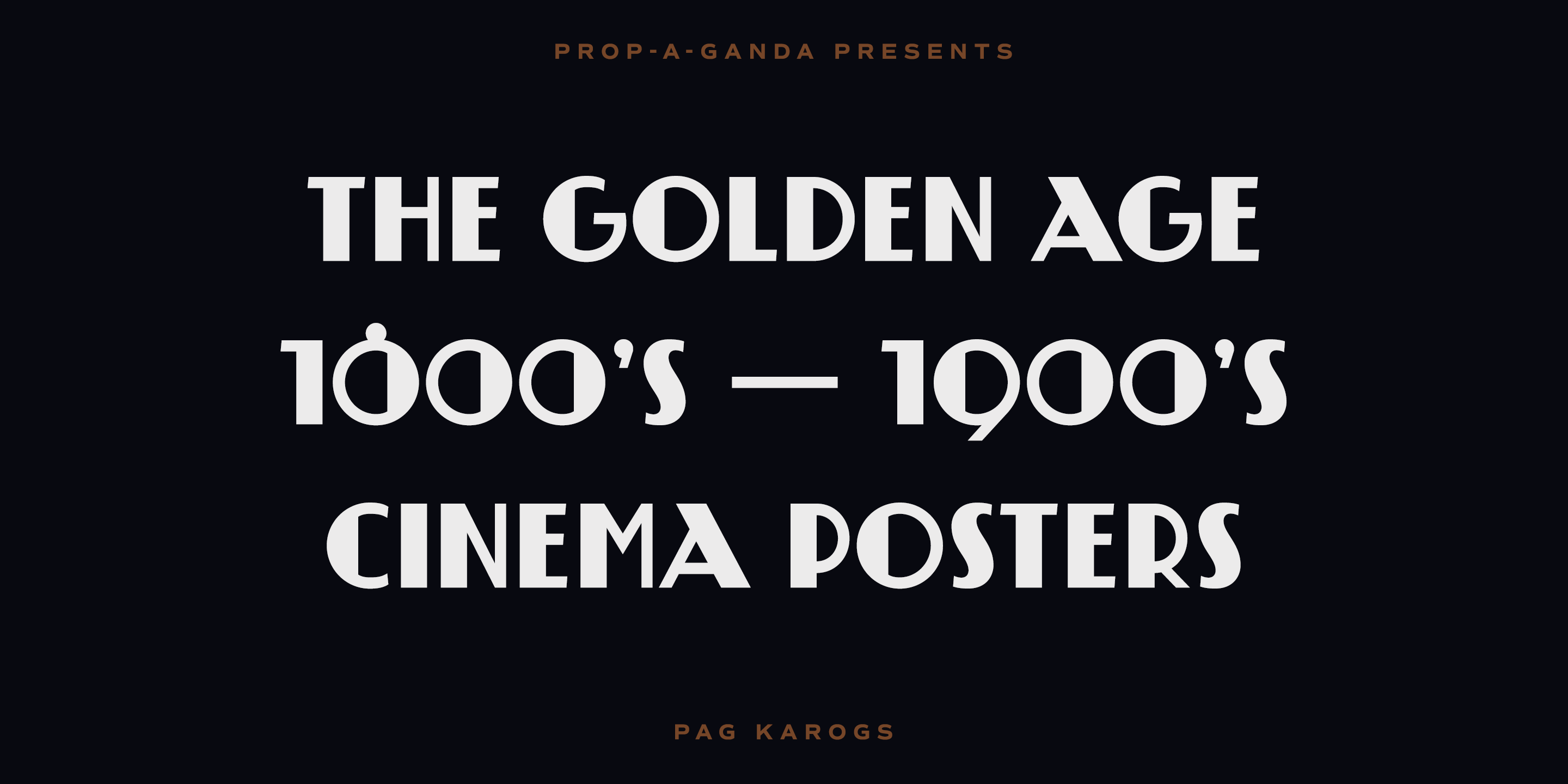 PAG Karogs Font Poster #1