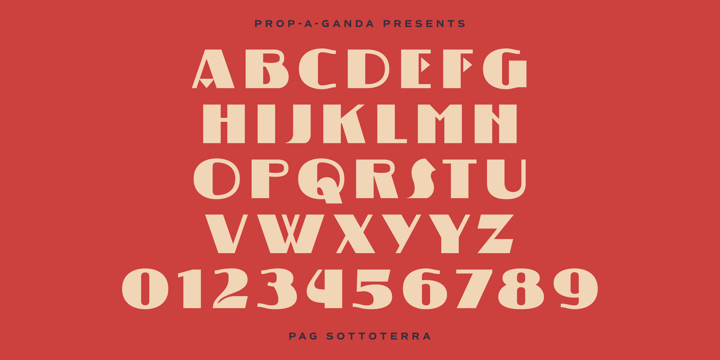 PAG Sottoterra Font Poster #1