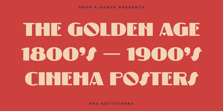 PAG Sottoterra Font Poster #1
