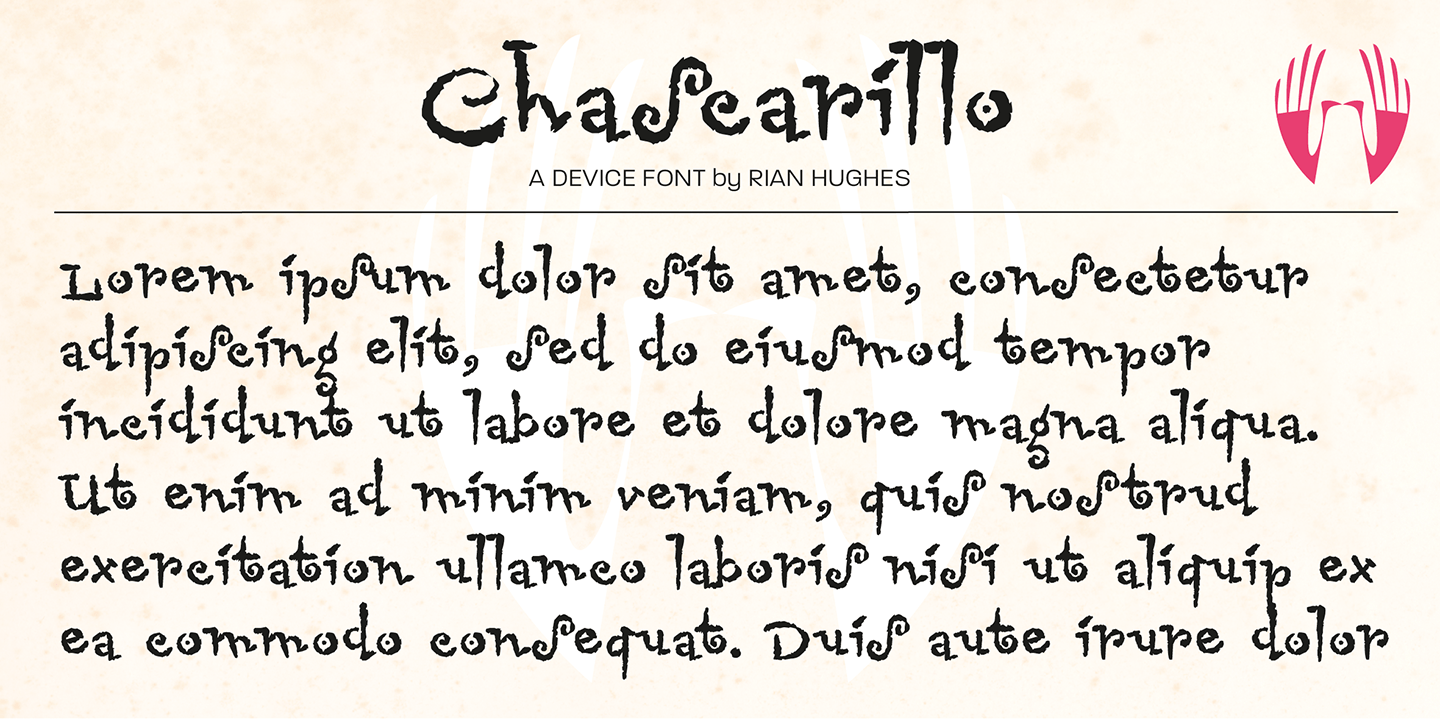 Chascarillo Font Poster #2