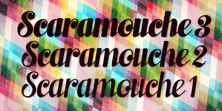 Scaramouche Font Family Poster