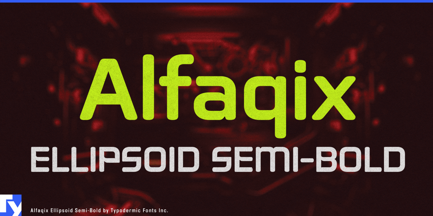 Alfaqix Ellipsoid SemiBold Font Poster #1