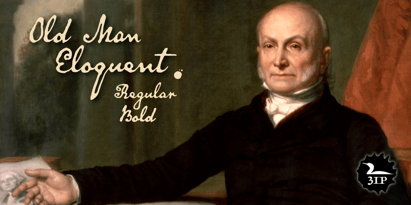 Old Man Eloquent Font Poster #1