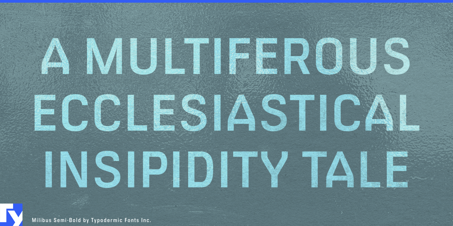 Milibus Font Poster #1