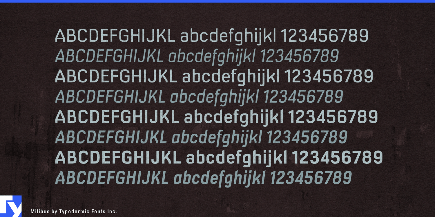 Milibus Font Poster #1