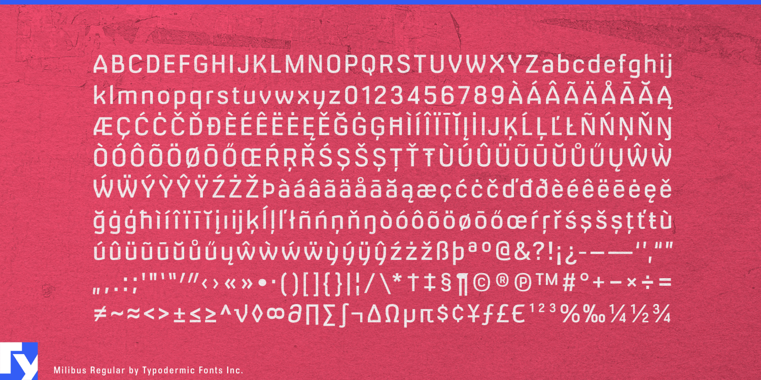 Milibus Font Poster #1