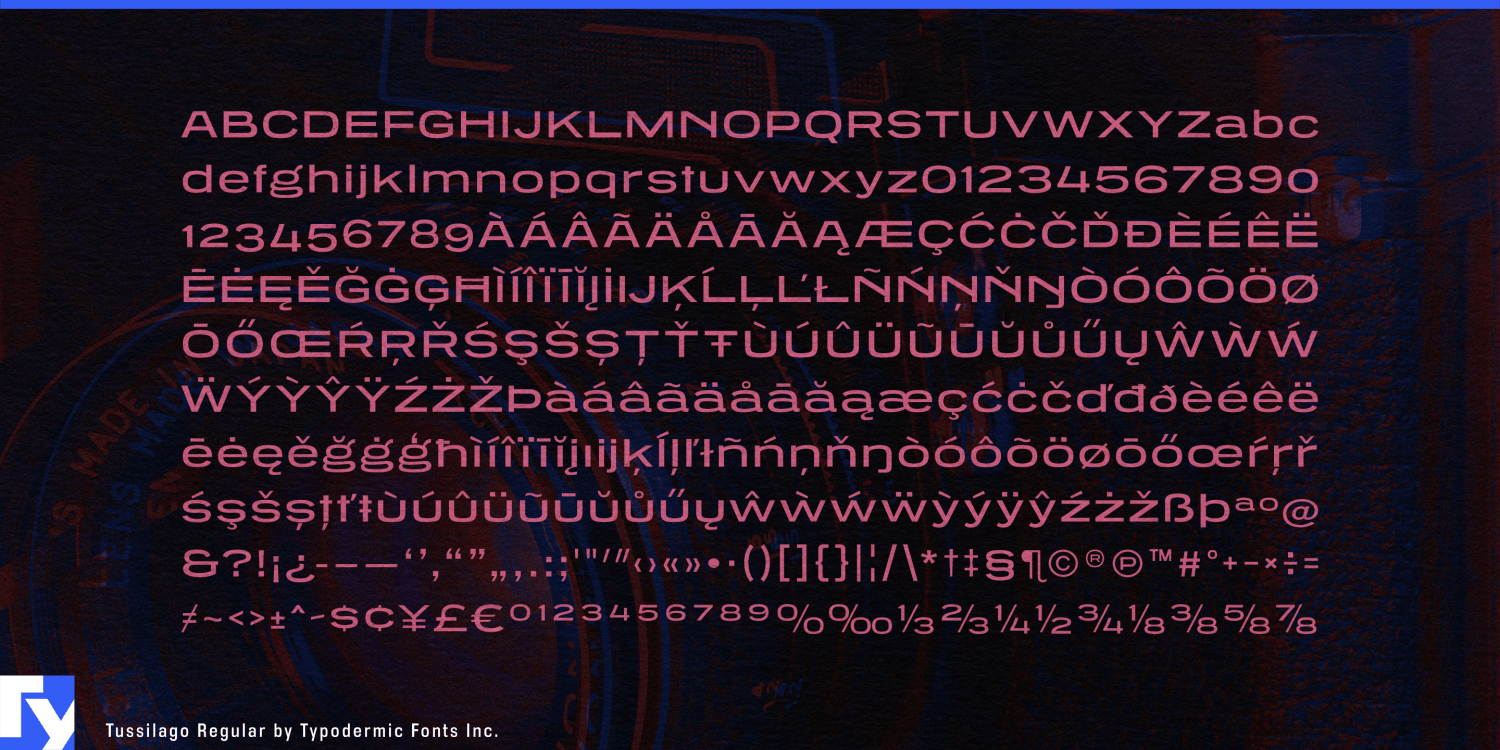 Tussilago Font Poster #1