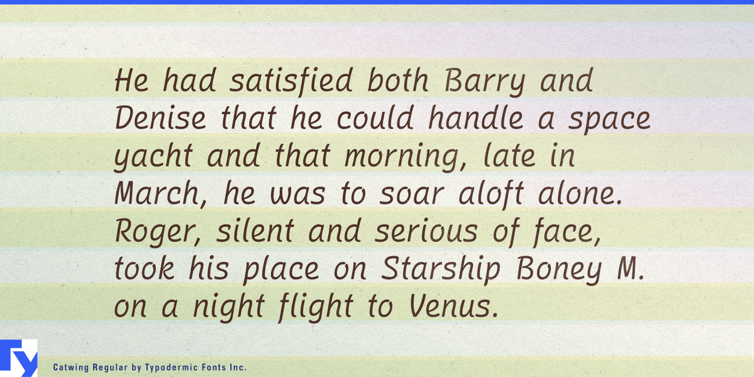 Catwing Font Poster #1