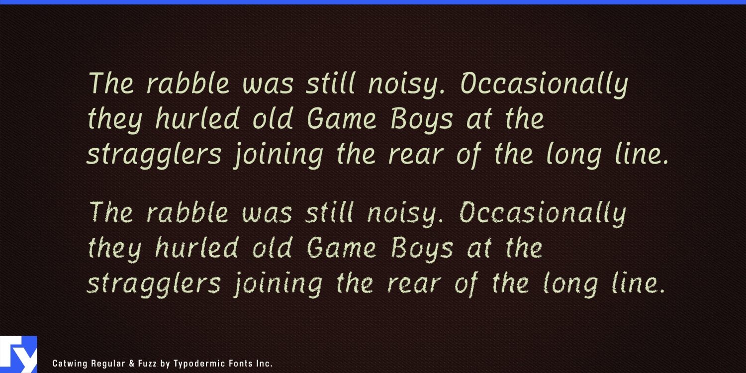 Catwing Font Poster #1