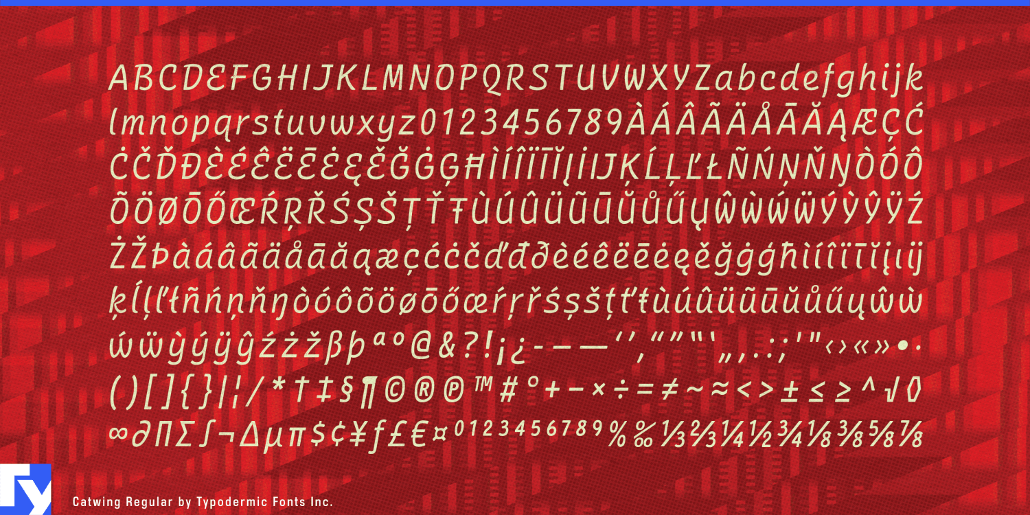 Catwing Font Poster #1