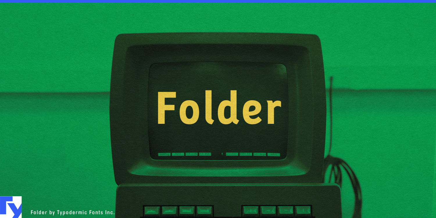 Folder Font Poster #1