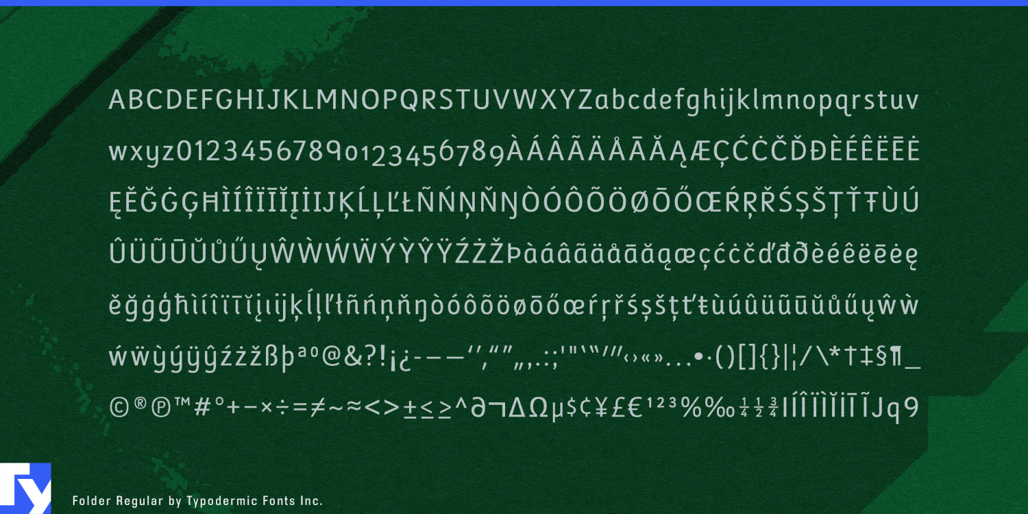 Folder Font Poster #1
