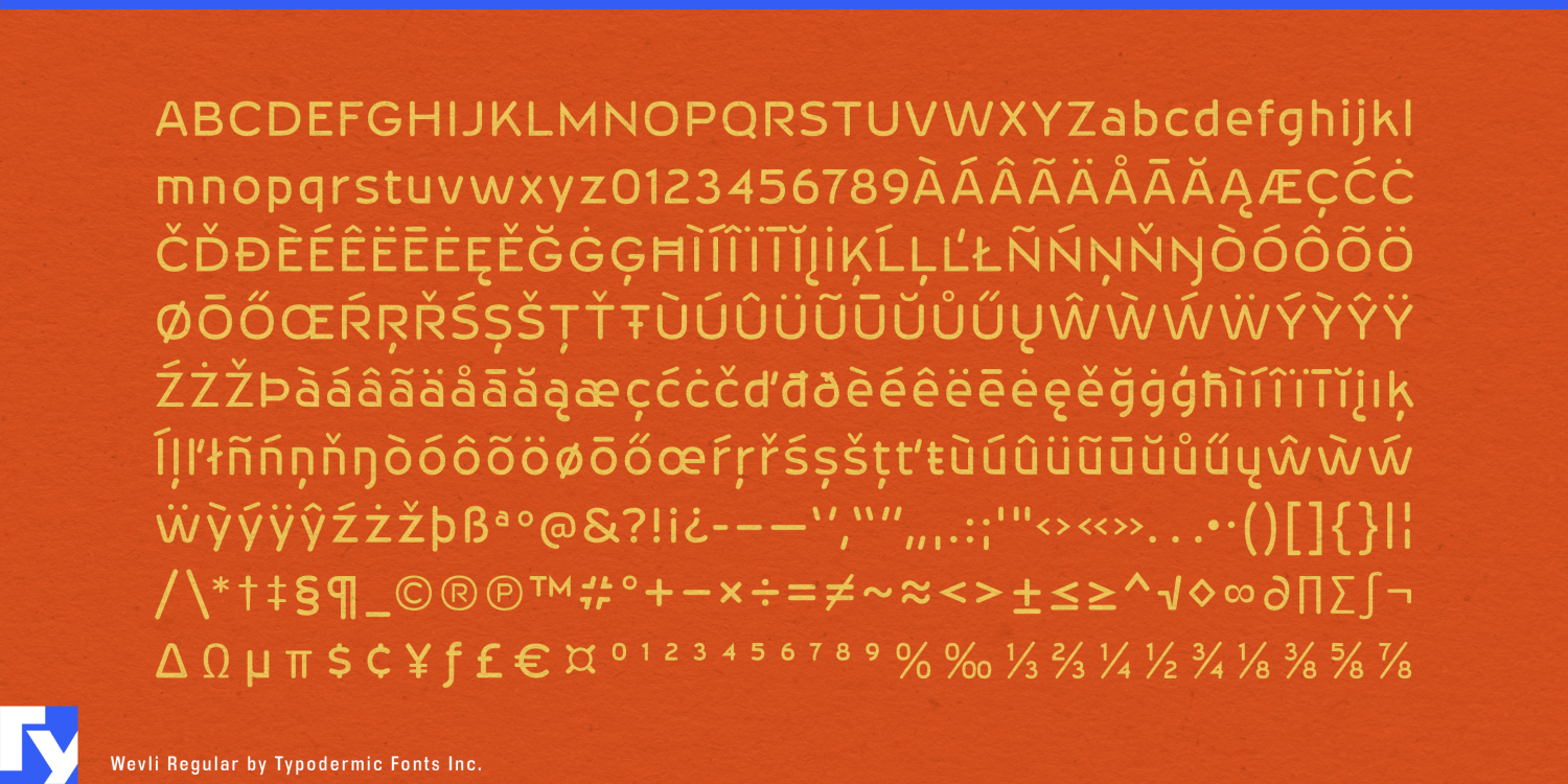 Wevli Font Poster #1