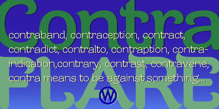 Contra Flare Font Poster #1