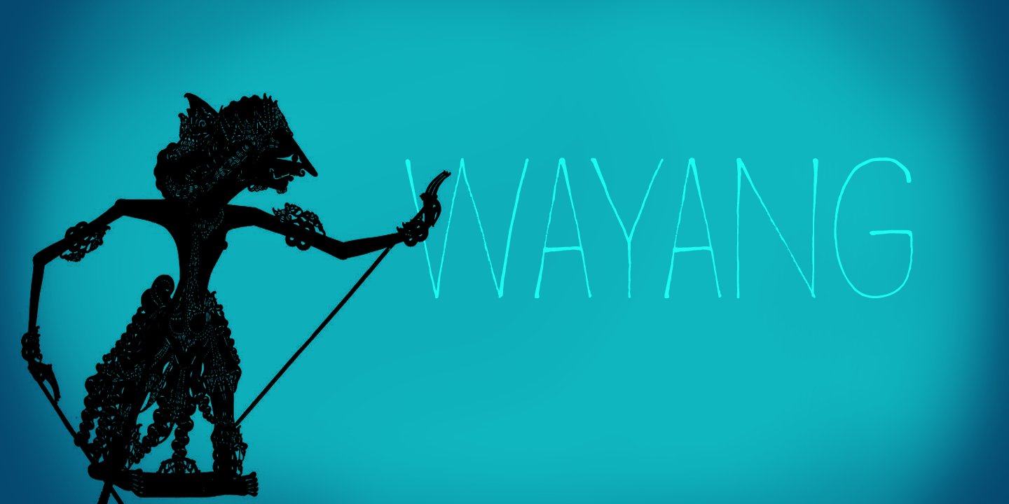 Wayang Font Poster #1