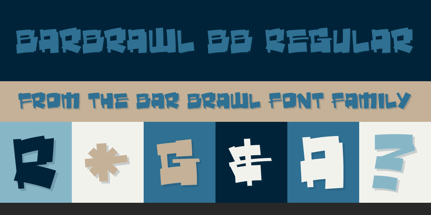 Barbrawl BB Font Poster #1