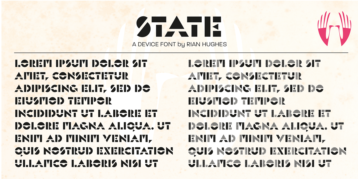 State Font Poster #1