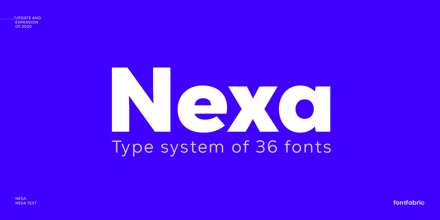 Nexa Font Poster #1