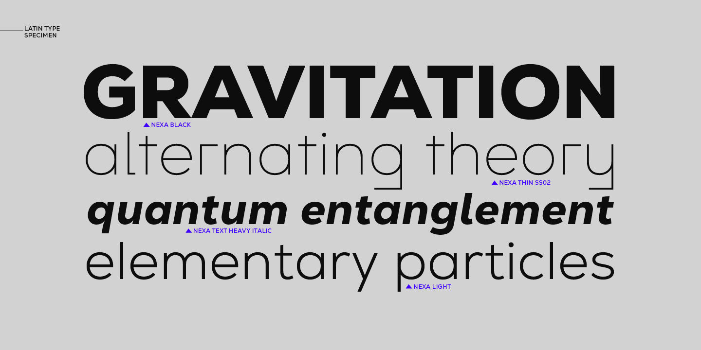 Nexa Font Poster #1
