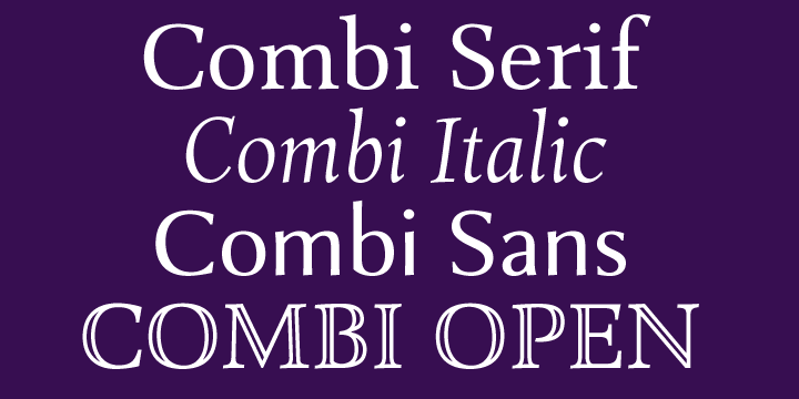 Combi Font Poster
