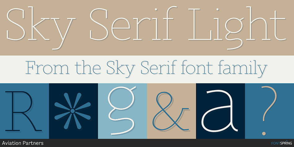 Sky Serif Poster