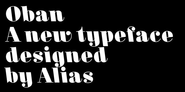 Oban Font Poster #1