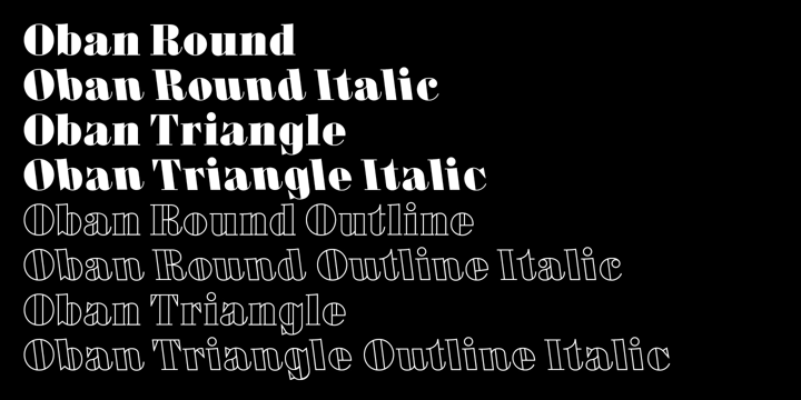 Oban Font Poster #1