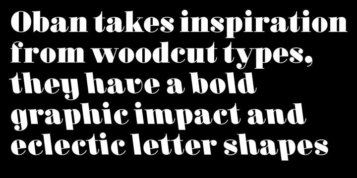 Oban Font Poster #1