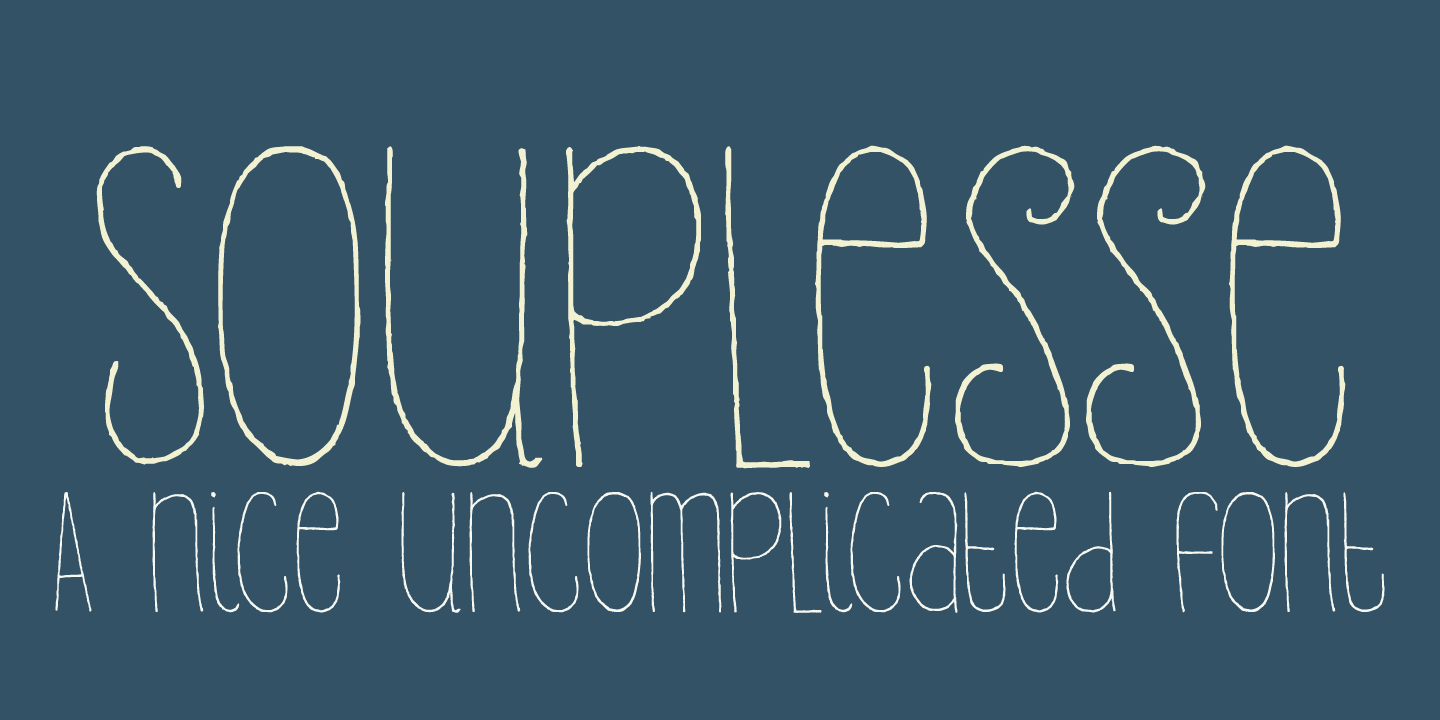 Souplesse Font Poster #1